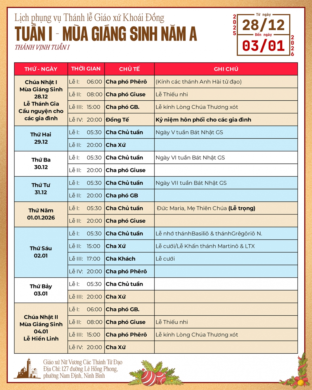2025 12 28 Tuần 1 MGS A