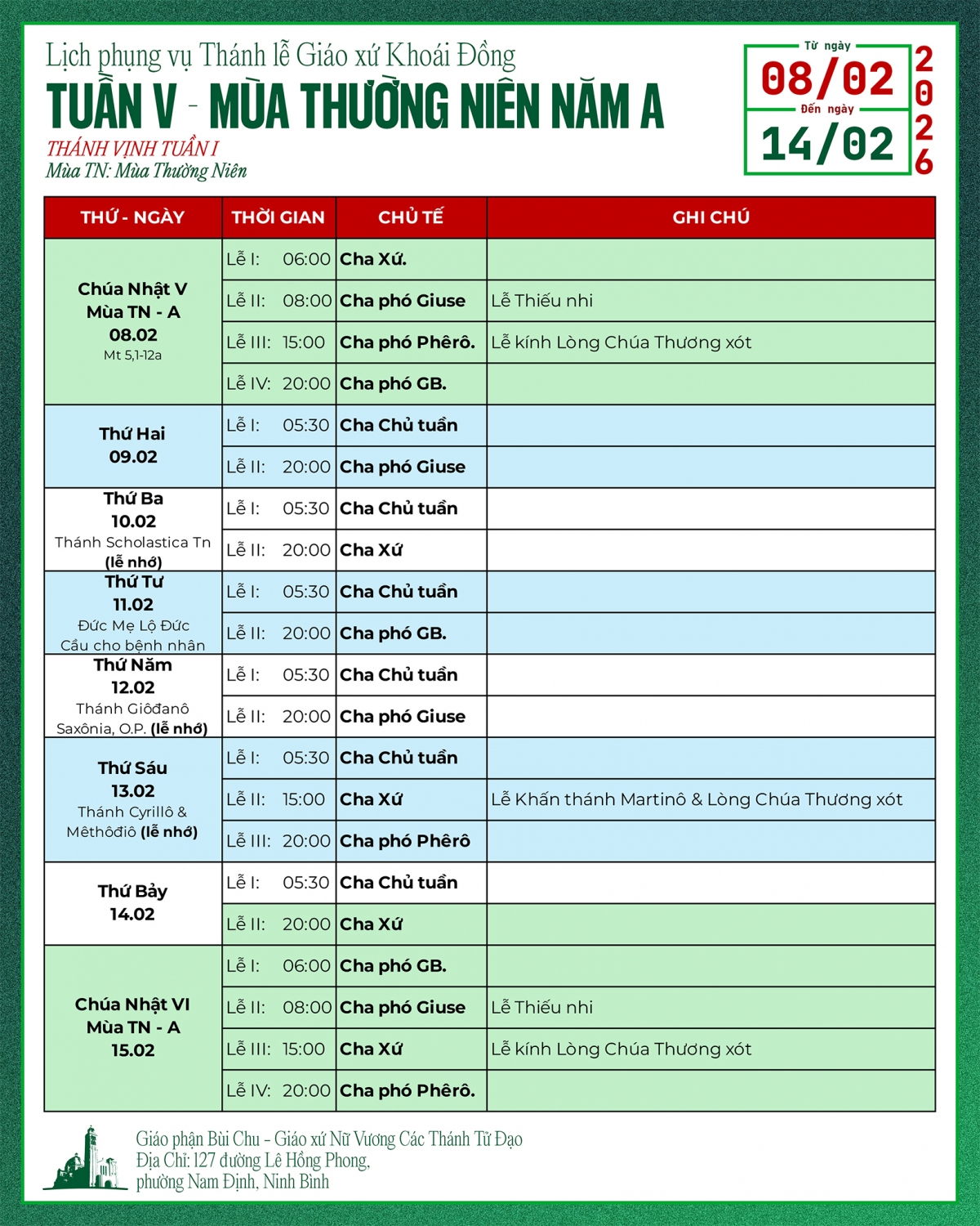 2026 02 07 Tuần 5 MTN A